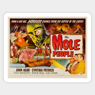 THE MOLE PEOPLE Retro Strange Horror Film Vintage Movie Sticker